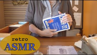 Library Crinkles, 1966 ✨ Retro ASMR ✨Books, Stamping (Soft Spoken)