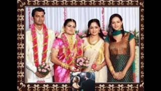 Bhavana and family photos with friends and relatives