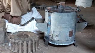 How to make Sawdust Burning Stove |Using Scrap
