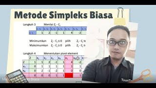 Metode Simpleks Biasa - Kuliah Pemrograman Linear