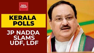 Ahead Of Kerala Polls, BJP's JP Nadda Takes 'Corrupt' Jibet At UDF \u0026 LDF, Slams Rahul Gandhi