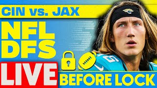NFL DFS Showdown Live Before Lock | Bengals-Jaguars MNF Week 13 DFS Picks