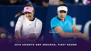 Angelique Kerber vs. Kristina Kucova | 2019 Monterrey Open First Round | WTA Highlights