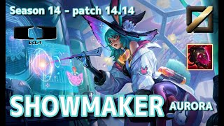 【KRサーバー/C1】DK ShowMaker オーロラ(Aurora) VS ニーコ(Neeko) MID - Patch14.14 KR Ranked【LoL】