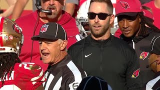 Josh Norman and Kliff Kingsbury get into it on the side lines