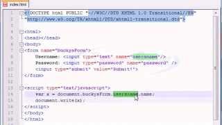 JavaScript Video Tutorial– 39/40. Accessing Form Elements