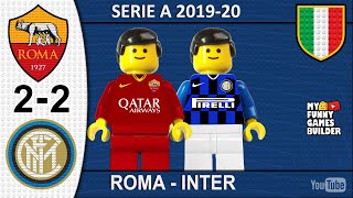 Roma Inter 2-2 • Serie A 2019/20 Lego • Gol e Sintesi 19/07/2020 • All Goal Highlights Lego Football