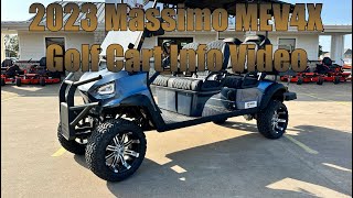 2023 Massimo MEV4X Golf Cart Info Video