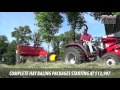 T53 Compact Square Baler by Abbriata on TYM T354 Compact Tractor