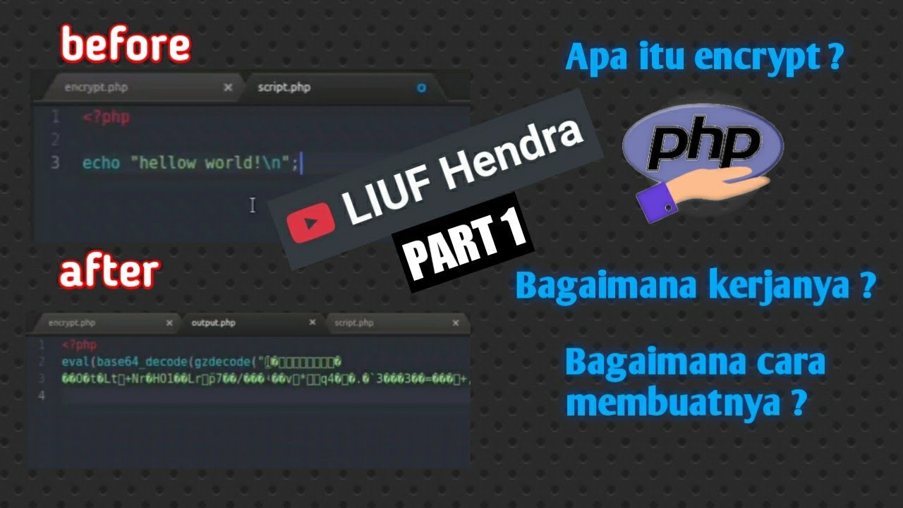 Apa Itu Enkripsi ? Bagaimana Dan Cara Kerja Enkripsi ? [PHP] Part 1 ...