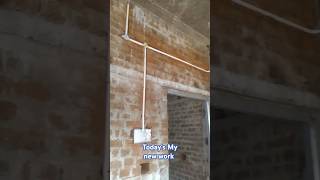 wall cutting style | electrical underground pipe fittingwork#electrical #youtubeshorts #trending