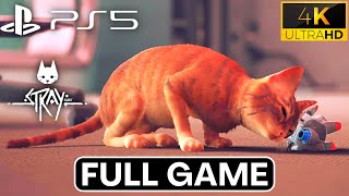 STRAY (PS5) Gameplay Walkthrough | Full Game All Cutscenes 4K 60FPS No Commentary 2022