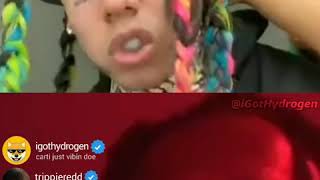 Tekashi 69 go live with Playboi carti and this happened