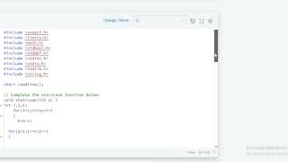 staircase | hackerrank solution in c