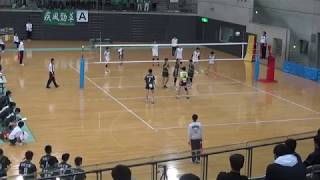 平成31年度　宮城県高等学校バレーボール選手権大会　白石工業×明成　1セット目