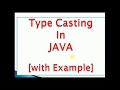 Type casting in java with example | implicit and explicit | narrowing and widening