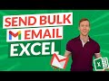 Send Bulk Emails From Your Gmail Account Using Excel VBA (with Attachments) | Excel TEMPLATE 😎