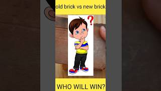 hydraulic press vs old& new brick || who will win😱 #shorts #fact #factinhindi #youtubeshorts #short