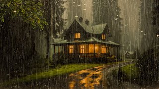 RAIN and THUNDER Sounds to Sleep Fast | Deep Sleep with Heavy Rain on Tin Roof, Relax, ASMR