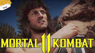 Mortal Kombat 11 - NEW Rambo vs Terminator INTRO DIALOGUE!