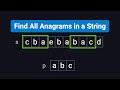 Find All Anagrams in a String - LeetCode 438 - Python - Visually Explained