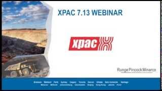 XPAC 7.13 Introduction Webinar: Mine Planning and Scheduling Software