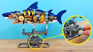 Собрал подвижную Акулу робот из китайского LEGO! Механическая Акула!