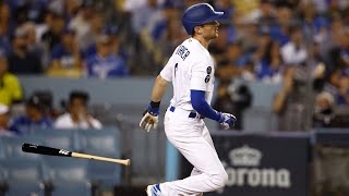 Trea Turner wastes no time getting the Dodgers on the board in NLDS Game 1!