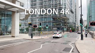 London 4K - Shipyard Skyscrapers - Driving Downtown