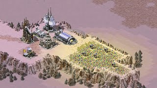 Red Alert 2 | Extra hard AI | 7 vs 1 | Frozen magarita map | Great britain