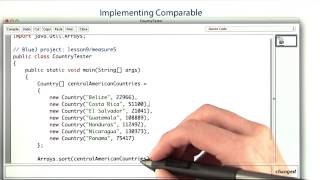 Implementing Comparable - Intro to Java Programming