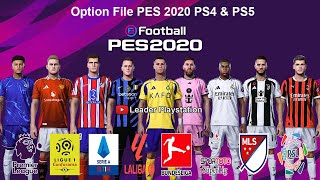 Option File PES 2020 Update 2024 V8 PS4 \u0026 PS5