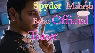 Spyder Teaser | Mahesh Babu Spyder Teaser | Spyder Official Teaser Telugu