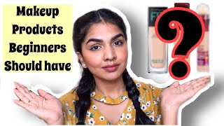 MAKEUP PRODUCTS FOR BEGINNERS  || BASIC PRODUCTS FOR MAKEUP