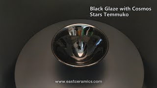 East Ceramics Black Glaze with Cosmos Stars oriental traditional cultrue handmade craft gift art cup