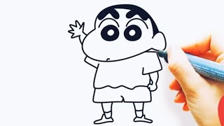 How to draw ShinChan step by step | Pencil sketch Shin-Chan Nohara yo yo