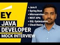 🔔 Ernst & Young (EY) Java Developer Interview | 2–7 Years Experience | Spring Boot | Microservices