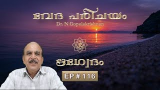 EP-116 | VEDA PARICHAYAM | RIGVEDAM | DR. N GOPALAKRISHNAN | MALAYALAM