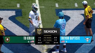 California Redwoods v New York Atlas | PLL Faceoff Highlights | TD Ierlan vs Trevor Baptiste 6/16/24