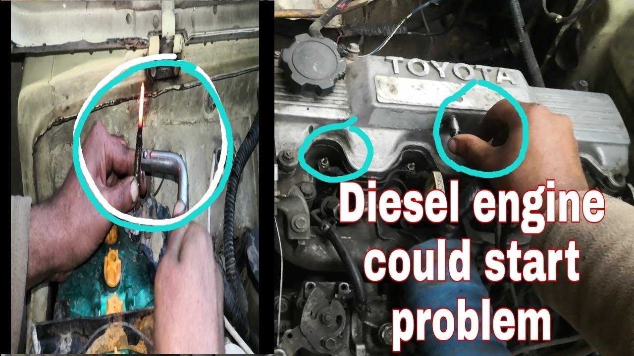 How To Toyota 2c Engine Starting Problem Diesel Engine Starting
