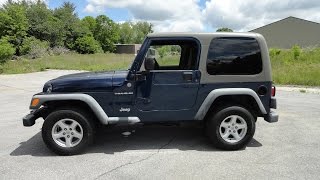 2004 Jeep Wrangler SE 4 cylinder engine, Manual Transmission Tour, Walk Around