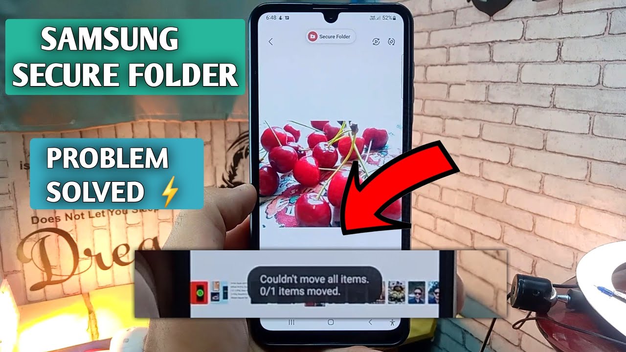 Samsung Secure Folder Not Working | Secure Folder 'Files Couldn't Move ...