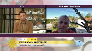 Pigge Werkelin: Ett stängt Gotland är förödande - Nyheterna (TV4)