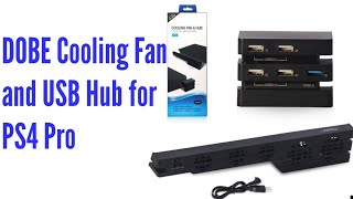 DOBE Cooling Fan and USB Hub for PS4 Pro