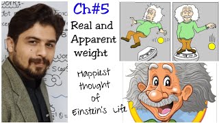 Real and Apparent weight in URDU||Free Fall Motion, Ch5 Class11|| KPK and Federal Boards