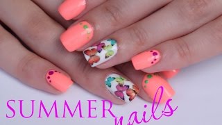 Летний Яркий Маникюр ✩ Neon Summer Nails  #Tattocika