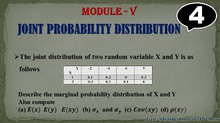 #4 || Problems#2  || Joint Probability Distribution || 18MAT41 || by Shafiqahmed