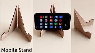 How To Make Mobile Stand With Cardboard || Mobile Stand Home Made || Mobile Stand For Online Classes