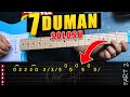 Top 7 DUMAN Guitar Solo ( Riff ) TAB Electric Guitar Lesson