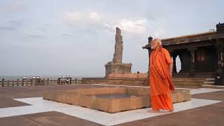 PM Modi performs Dhyan  u0026 Yoga at Swami Vivekananda Rock Memorial in Kanniyakumari, Tamil Nadu